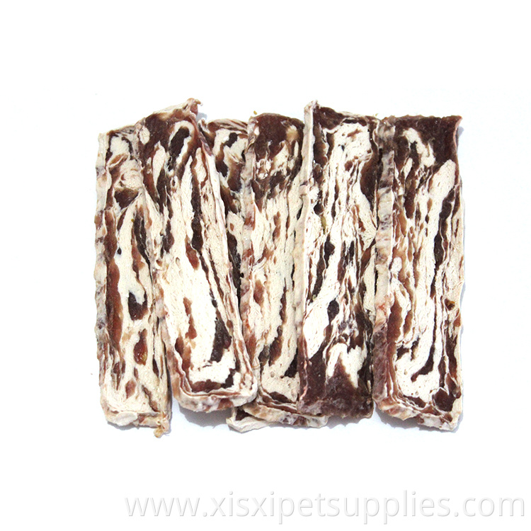 Wholesale High Quality Beef Strips Dog Treats Diverse Beef Bacon Filet